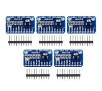 Lot de 5 modules ADS1015 12 bits I2C ADC, gain programmable intégré, prise en charge de la mesure différentielle, faible courant de repos (bleu)