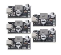 Lot de 5 modules convertisseur d'alimentation DC entrée 6 V à 32 V - Carte de Charge 18 W de Type C Compatible avec QC3.0 PD3.0 et protocole iOS - Réglage Automatique de la