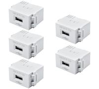 Lot de 5 modules d'alimentation USB : prise de charge USB 2,1 A, adaptateur de commutation, prise 220 V vers transformateur 5 V pour smartphones et appareils
