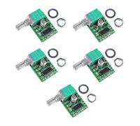 Lot de 5 modules d'amplificateur PAM8403 5 V, 2 x 3 W double canal mini amplificateur numérique Hi-Fi, mini haut-parleurs à monter soi-même