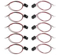 Lot de 5 modules de capteur de faisceau de coupure infrarouge, interrupteur photoélectrique LED 3 mm/5 mm pour contrôle industriel, NPN sans sortie, réponse de 2 ms, portée de détection de 1 m (3 mm