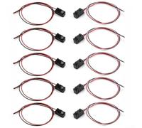 Lot de 5 modules de capteur de faisceau de coupure infrarouge, interrupteur photoélectrique LED 3 mm/5 mm pour contrôle industriel, NPN sans sortie, réponse de 2 ms, portée de détection de 1 m (5 mm