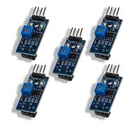Lot de 5 modules de capteur infrarouge réfléchissant TCRT5000 - Interrupteur photoélectrique réfléchissant infrarouge - Module de capteur de suivi d'obstacles - Barrière de ligne
