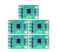 Lot de 5 modules de lumière à respiration lente, 3 V/6 V/12 V 3 canaux 300 mA, puce de gradation éclaircissante progressive, effet clignotant dynamique, faible consommation d'énergie, pour projets de