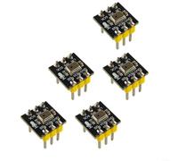 Lot de 5 modules de microphone omnidirectionnel inmp441, interface I2S 24 bits 61 dBA SNR faible puissance pour cartes de micro mems pour projets de reconnaissance vocale et d'enregistrement audio