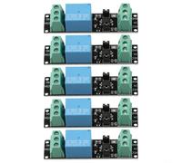 Lot de 5 modules de relais 3 V avec carte d'isolation optocoupleur, commutateur de relais 1 canal pour interface de capteur Arduino, pour kit de contrôle Raspberry Pi, alimentation microcontrôleur
