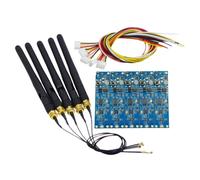 Lot de 5 modules PCB de contrôleur sans fil DMX512 ISM 2,4 GHz, émetteur-récepteur DMX512 2 en 1 pour éclairage de scène DIY 485EE
