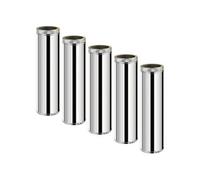 Lot de 5 MonMobilierDesign TDPS1000 Conduit double paroi isolé pour poêle à bois longueur 100 cm Ø200