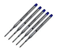 Lot de 5 - Monteverde Style "K" Stylo à bille recharge pour s'adapter au Sheaffer stylos à bille, Medium Point, souple, rouleau (emballage en vrac) bleu/noir