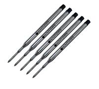 Lot de 5 - Monteverde Style "K" Stylo à bille recharge pour s'adapter au Sheaffer stylos à bille, Medium Point, souple, rouleau (emballage en vrac) noir