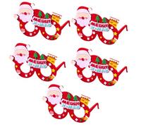 Lot de 5 montures de lunettes de fête de Noël fantaisie sans verres