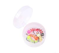 Lot de 5 mouches de pêche en cuivre au design réaliste | Effet fluorescent, attire les poissons dans des conditions de faible luminosité, hameçons barbelés, maintien sûr