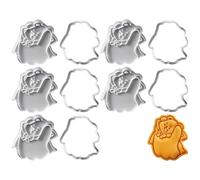 Lot de 5 moules à biscuits d'Halloween en forme d'ours pour pâtisserie