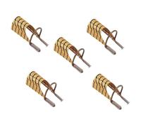 Lot de 5 moules à ongles en métal pour la sculpture, gel, polonais, ergonomiques, manucure, pour salon et maison, construction française, formes d'ongles