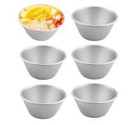 Lot de 5 moules à tartelette, à œufs, à soufflé, réutilisables, pour desserts, pudding, soufflé, flan et plus encore