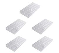 Lot de 5 moules demi-sphères en polycarbonate à 24 trous