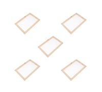 Lot de 5 moules en bois pour fabrication de papier 20 x 30 cm