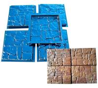 Lot de 5 moules en plastique pour pavés de béton et pavés de jardin #S25