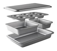 Lot de 5 moules - LACOR - Delize - En acier carbone haute qualité - Empilable