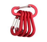 Lot de 5 mousquetons robustes pour la gym, le camping, la randonnée, l'extérieur, petits mousquetons pour harnais de laisse
