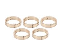 Lot de 5 mousquetons ronds en alliage durable pour boucles de reliure pour carnet de notes à spirale, clips à mousqueton pour porte-clés, scrapbooking, projets de bricolage (25 mm à l'extérieur, 20