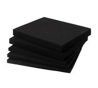 Lot de 5 mousses cubiques 405 x 305 mm (2 pièces x 5 cm + 3 pièces x 2,5 cm d'épaisseur) - Mousse prédécoupée pour mallette à outils/mallette d'appareil photo, insert de valise résistant aux chocs et