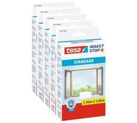 Lot de 5 Moustiquaires Insect Stop Standard Fenêtre 1 10 m x 1 30 m Blanc