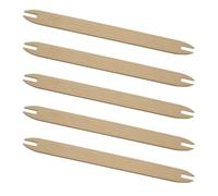 Lot de 5 navettes de tissage en bois pour travaux manuels, tricot, pulls, écharpes, tapis, tapisserie, projets d'artisanat