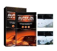 Lot de 5 nettoyants pour film d'huile - Kit de nettoyage doux pour le nettoyage des détails - Lingettes humides pour enlever le film d'huile - Pour camion, berline, voiture, pare-brise et rétroviseurs