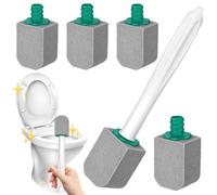 Lot de 5 nettoyants pour toilettes en pierre ponce - Avec long manche - Pour toilettes, salles de bains, cuisines, piscines - Élimine les taches tenaces