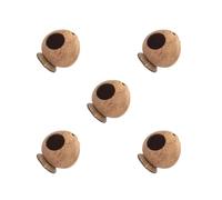 Lot de 5 nichoirs en fibre de coco pour hamster - Faible entretien - Facile à entretenir - Idéal pour les petits espaces