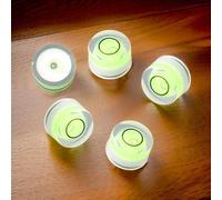 Lot de 5 niveaux à bulle ronds, mesure du niveau pour Bullseye, test facile (B(A(10 x 6 mm))