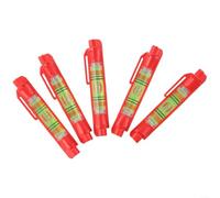 Lot de 5 niveaux à bulles pour corde de suspension pour la construction et la maçonnerie - Portable pour niveau à bulle avec crochets pour le carrelage, l'arpentage et la suspension de photos - Orange