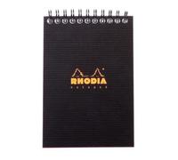 Lot de 5 Notepad Active format 105x148 / A6, 80 feuilles microperforées 90 g/m² reliure intégrale, quadrillé 5x5