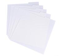 Lot de 5 organiseurs d'albums blancs A-Z | Lot de 5 index de l'alphabet, système de tri A-Z, recherche rapide de la musique, s'adapte aux caisses standard