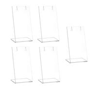 Lot de 5 organiseurs de bijoux polyvalents en acrylique robuste pour boucles d'oreilles et pendentifs pour vente au détail et à la maison, taille unique, Comme décrit