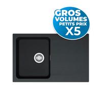 lot de 5 Orion - OID 611-78 évier de cuisine à encastrer Tectonite® Carbone (114.0288.588-GVP5)