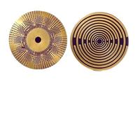 Lot de 5 oscillateurs Lakhovsky MWO de 3,2 cm - Avec bobine plaquée or - Équilibrage harmonique - Noir et doré - Un trou pour accrocher la décoration de la maison