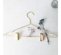 Lot de 5 ou 10 cintres en métal nordique pour pantalons, organisateur de vêtements, cintre pour pantalons avec pinces, support de séchage pour garde-robe (couleur : couleur or, taille : 10 pièces)