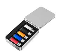 Lot de 5 ou 10 clés USB 128 Go en métal, clé USB 64 Go, vente en gros, clé USB 32 Go USB 3.0, bleue, rouge, violette, noire, clé mémoire 16 Go 5PCS