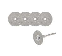 Lot de 5 ou 10 mini disques coupe diamantés 22 mm avec mandrin et for outil rotatif remplacement for perceuse(5pcs combo)