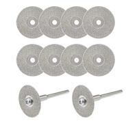 Lot de 5 ou 10 mini disques coupe diamantés 22 mm avec mandrin et for outil rotatif remplacement for perceuse(10pcs combo)
