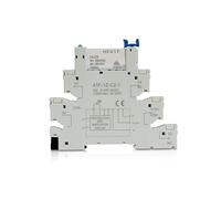 Lot De 5 Ou 10 Modules De Relais Minces For Rail DIN 41F-1Z-C2-1, Montage Sur Circuit Imprimé Intégré, Support De Relais De Puissance 12 V/24 V AC/DC, Prise De Relais 6,2 Mm(White 24VDCAC 10Pcs)