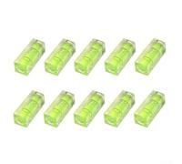Lot de 5 ou 10 niveaux carrés pour une mesure précise des bulles - 10 x 10 x 29 mm - Petit outil de nivellement en acrylique et plastique ABS - Vert