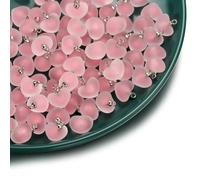 Lot de 5 ou 10 perles intercalaires en résine époxy, en forme de cœur, multicolores, pour la fabrication de bijoux, loisirs créatifs, boucles d'oreilles, accessoires, 06-19 x 21 cm, 5 pièce