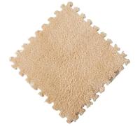 Lot de 5 ou 10 Tapis Sol en Peluche Douce for Chambre d'enfant, antidérapants et emboîtables, for Le Sport, Salon la à Coucher pour La Chambre,Le Salon(Beige,10PCS-M)