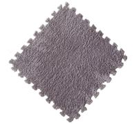 Lot de 5 ou 10 Tapis Sol en Peluche Douce for Chambre d'enfant, antidérapants et emboîtables, for Le Sport, Salon la à Coucher pour La Chambre,Le Salon(Gray,5PCS-M)