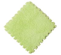 Lot de 5 ou 10 Tapis Sol en Peluche Douce for Chambre d'enfant, antidérapants et emboîtables, for Le Sport, Salon la à Coucher pour La Chambre,Le Salon(Green,10PCS-M)