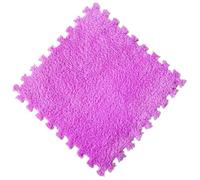 Lot de 5 ou 10 Tapis Sol en Peluche Douce for Chambre d'enfant, antidérapants et emboîtables, for Le Sport, Salon la à Coucher pour La Chambre,Le Salon(Purple,5PCS-M)
