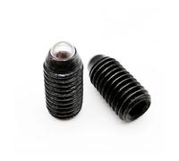 Lot de 5 ou 10 vis à tête hexagonale à ressort et à bille, en acier inoxydable 304, noir, grade 12.9, M2.5, M3, M4, M5, M6, M8(Grade 12.9 steel,5MM_M5 10PCS)